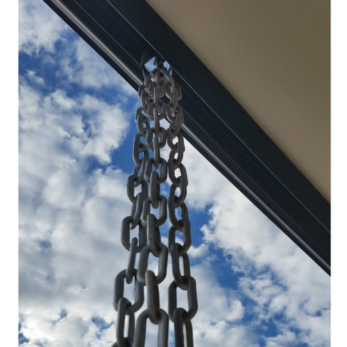 Catena in Plastica color marrone per pluviali  25 mt.