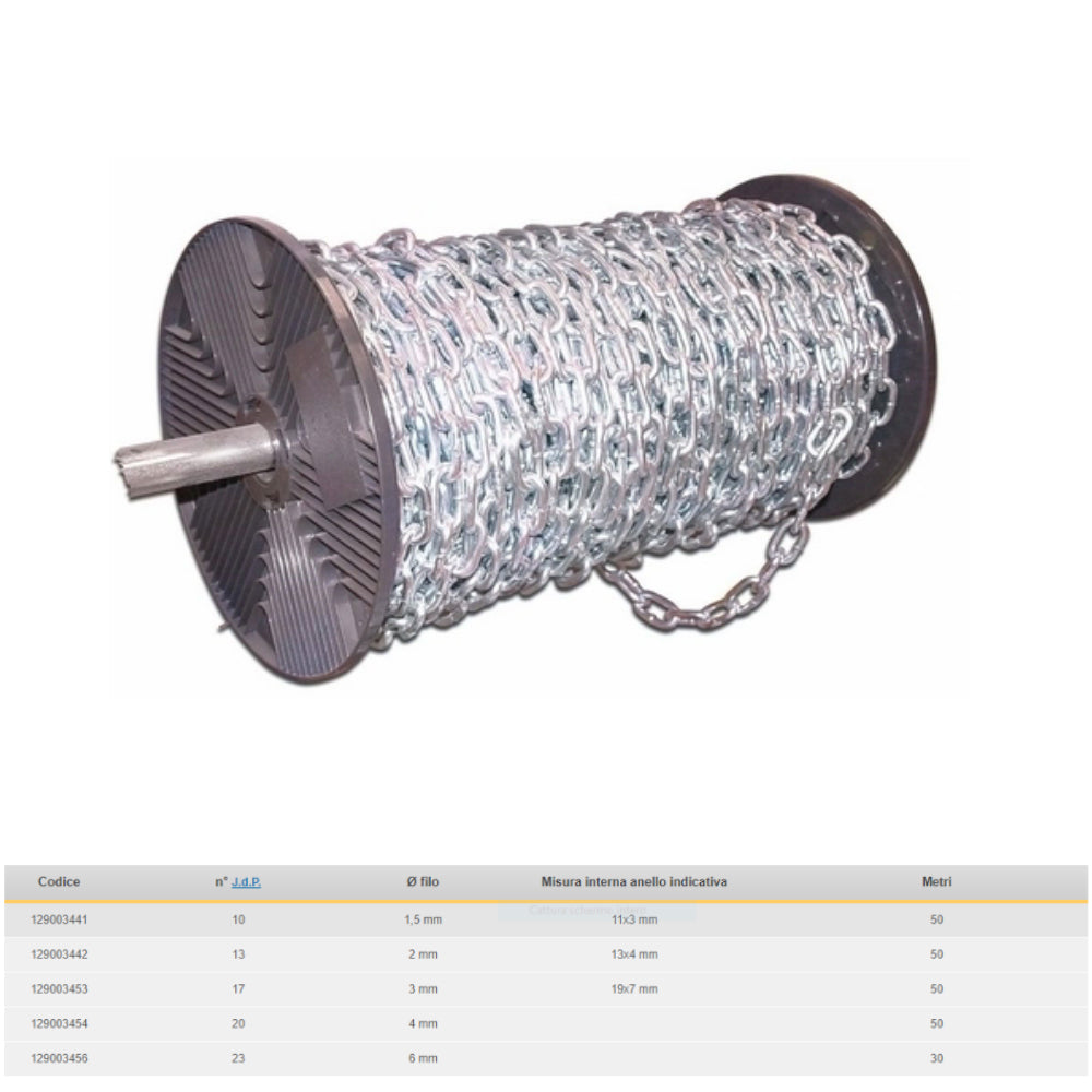 Catena tipo genovese acciaio inossidabile INOX