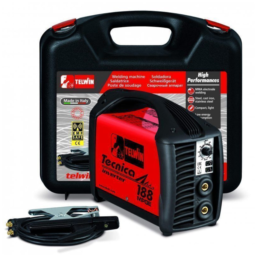 Saldatrice inverter ad elettrodo TECNICA 188 MPGE (MMA E TIG) – Mitz Tools  srl