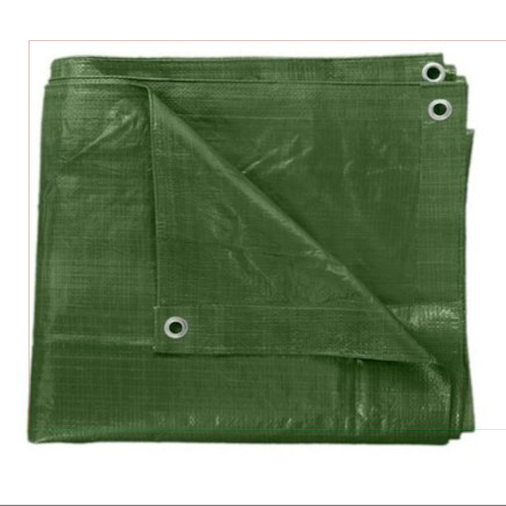 Telo occhiellato pesante da 540gr./m²; Verde